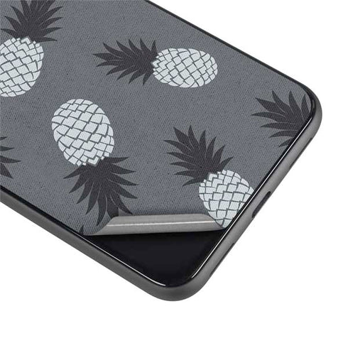 Black and White Pineapples Google Pixel 4 XL Skin